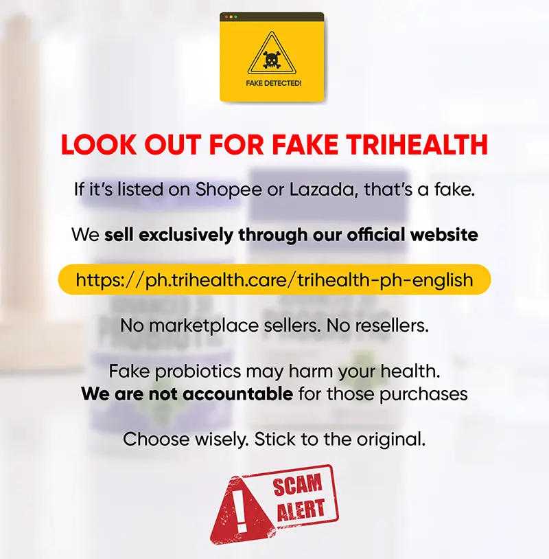 Aviso de TriHealth sobre imitaciones del producto