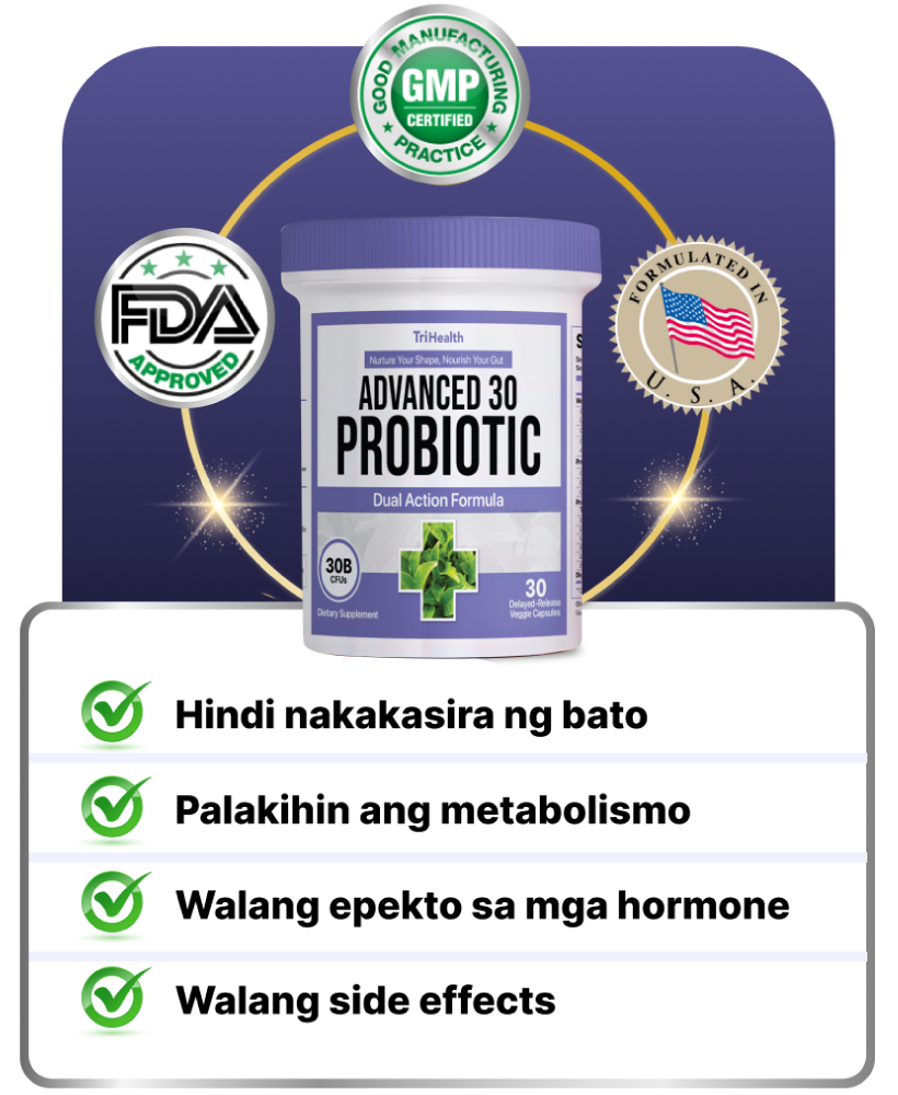 Presentación promocional de TriHealth Advanced Probiotic