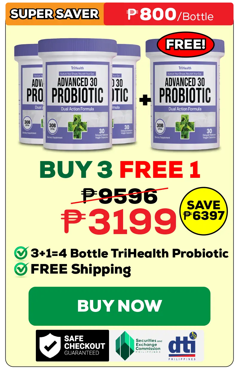 Paquete de cuatro frascos TriHealth