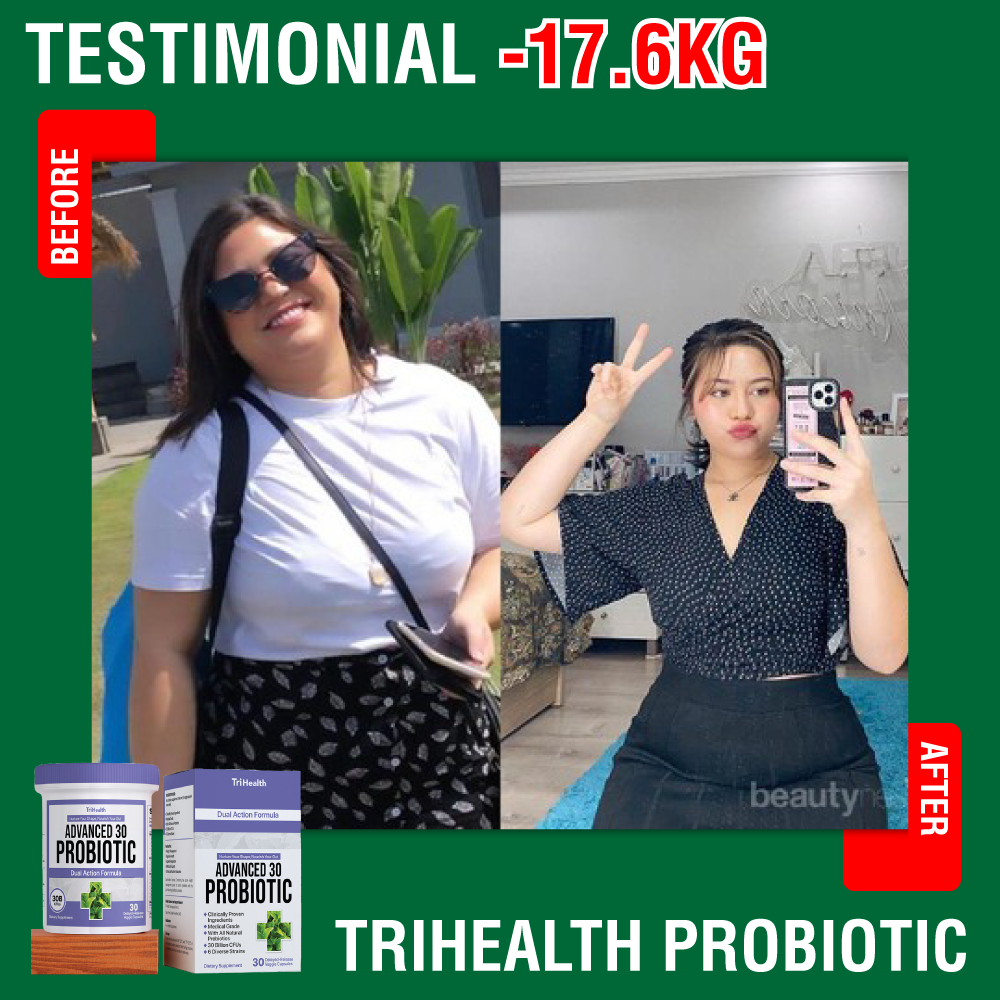 Testimonio promocional de antes y después publicado por TriHealth